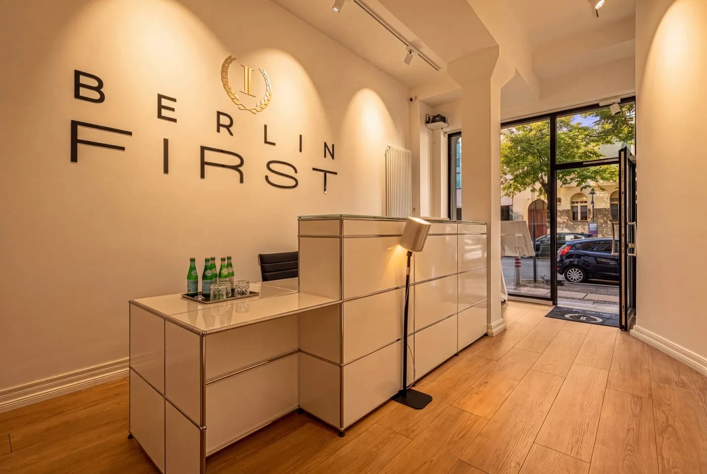 Empfang im Büro von Berlin First Immobilien in Charlottenburg